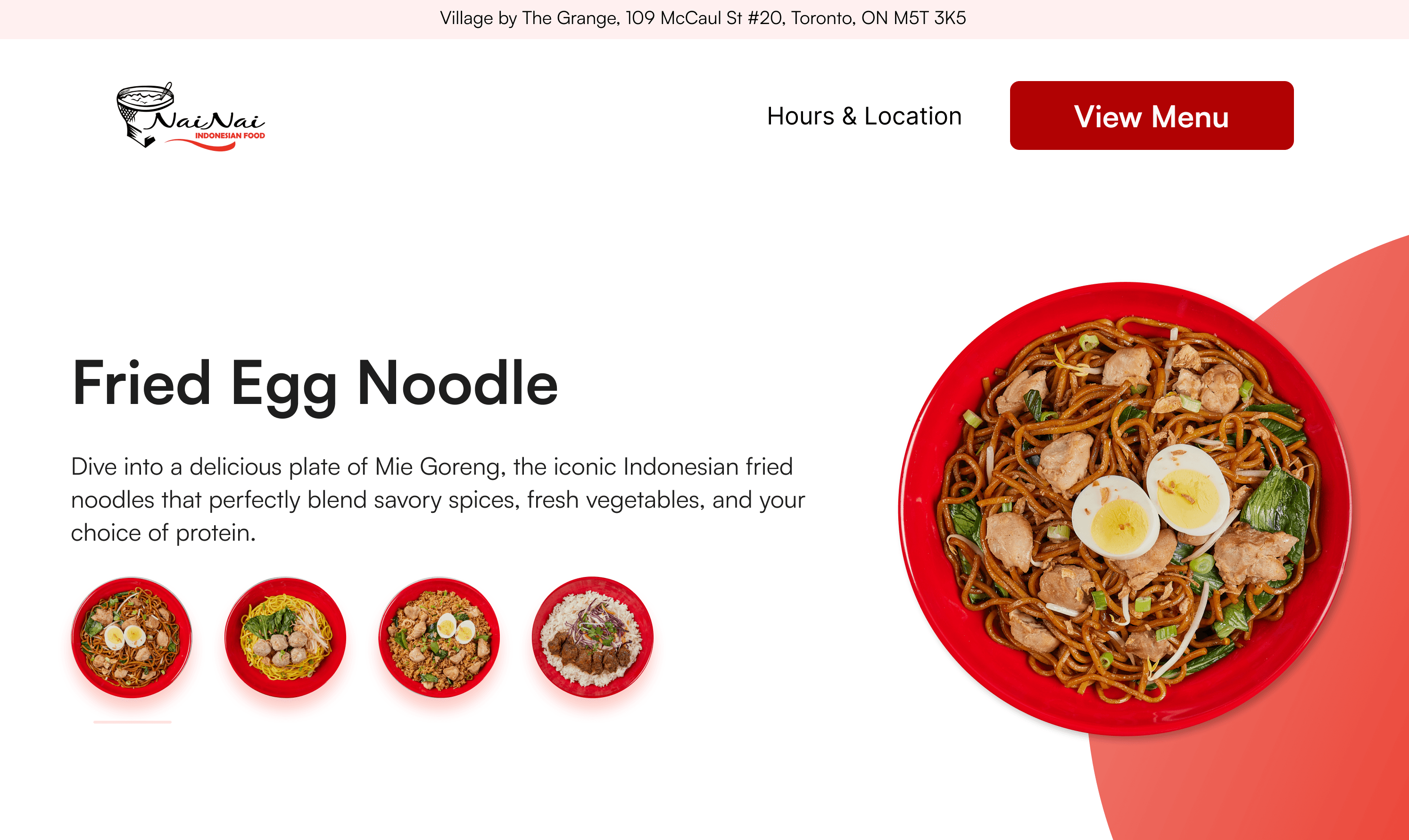 Redesign: Nai Nai Indonesian Food